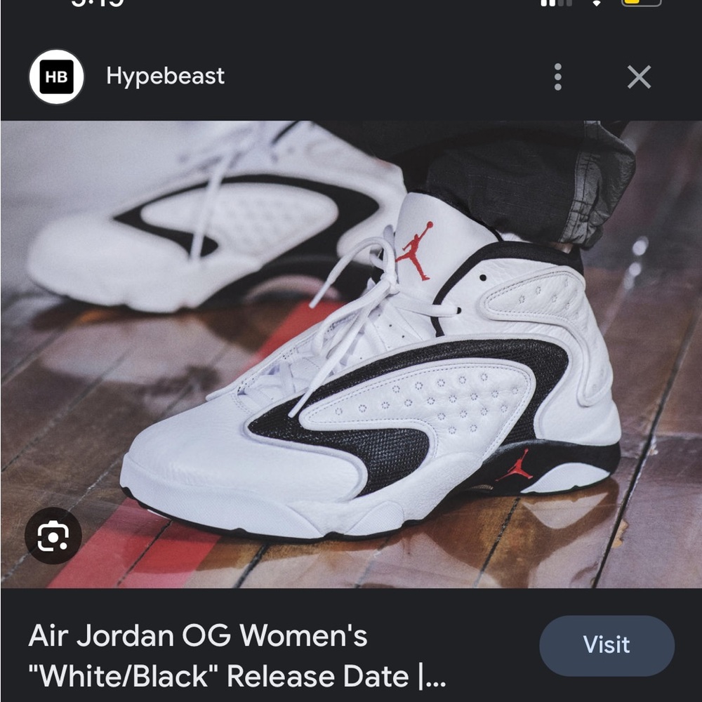 Air Jordan OG Womens White University Red